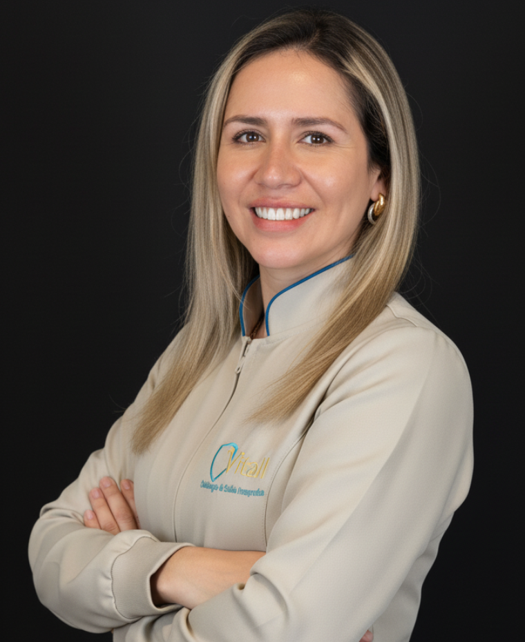 Dra. Ariatna de Sabath CRO-SP 104437 Cirurgião-Dentista Especialista em Harmonização Orofacial e Disfunção Temporomandibular Vitall Check-Up Odontologia & Saúde Integrativa | Dentista | Mogi das Cruzes